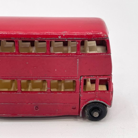 Vintage Matchbox Lesney Routmaster Bus No. 5 Double Decker Red - Picture 7 of 8